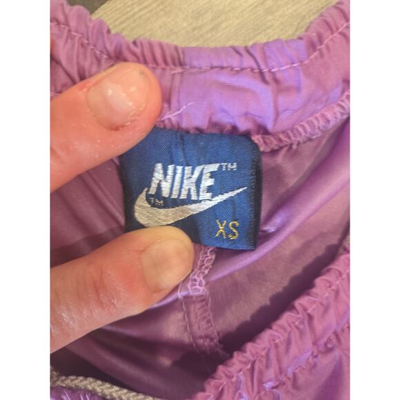 Nike Vintage Purple Track Pants XS Lightweight Windbreaker Joggers act600 - Picture 2 of 6